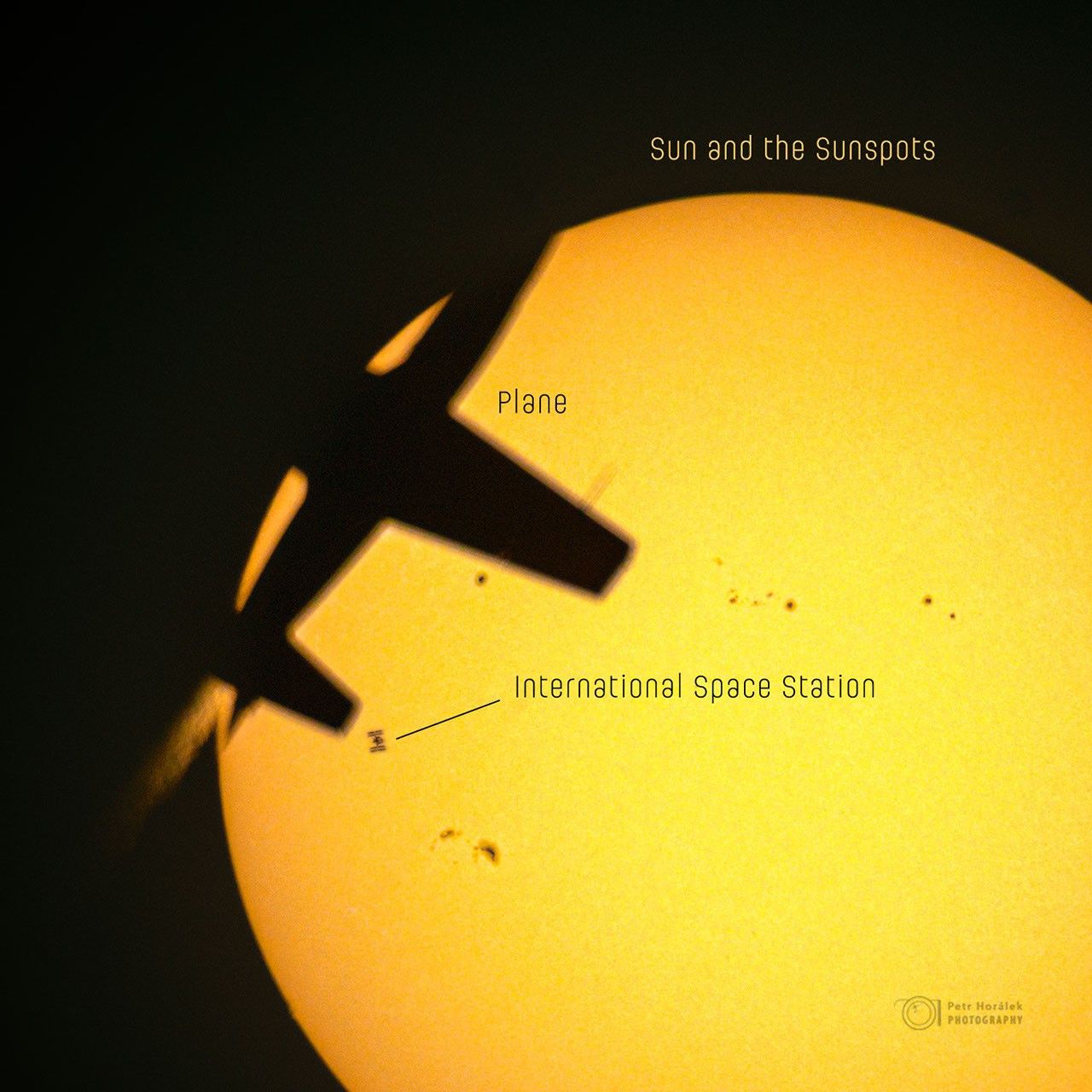APOD: 2026 September 22 β Chance Triple Alignment: Plane, Space Station, Sun