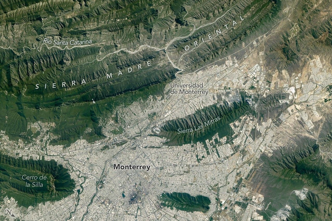 Monterrey Amid Mountains