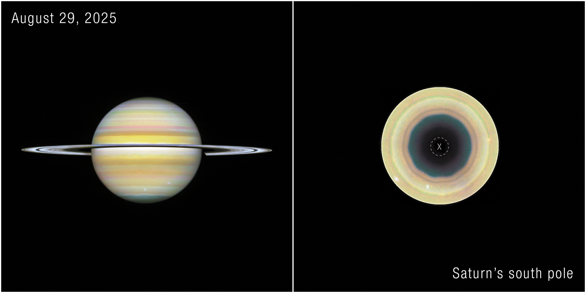 NASA’s Hubble Tracks New Decagon Encircling Saturn’s South Pole