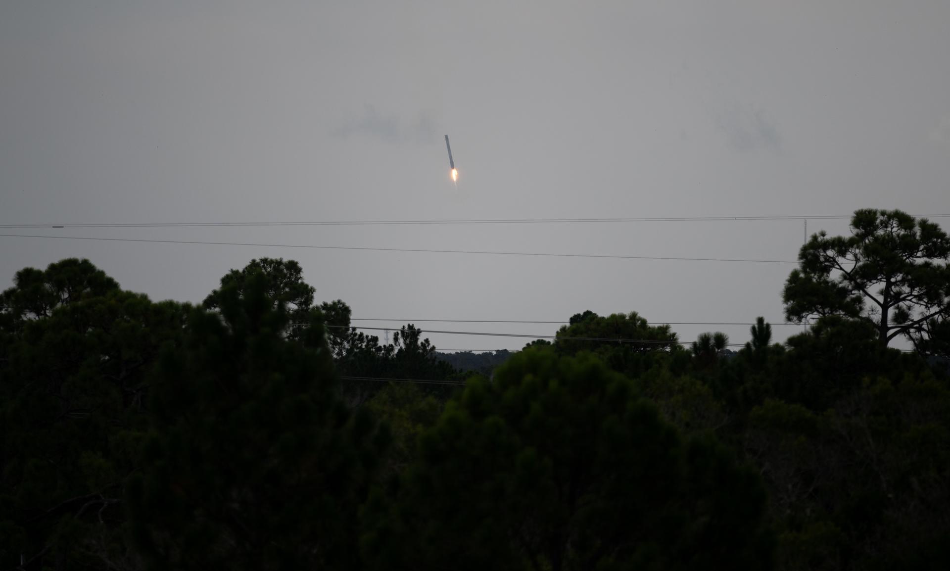Falcon 9 launching NASA's Crew-11 mission to the ISS