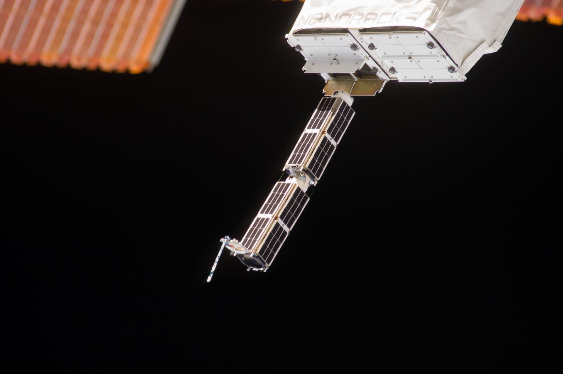 NanoRacks CubeSats deployed from the International Space Station — small satellites are the core payload of the commercial light-lift and rideshare market (NASA)